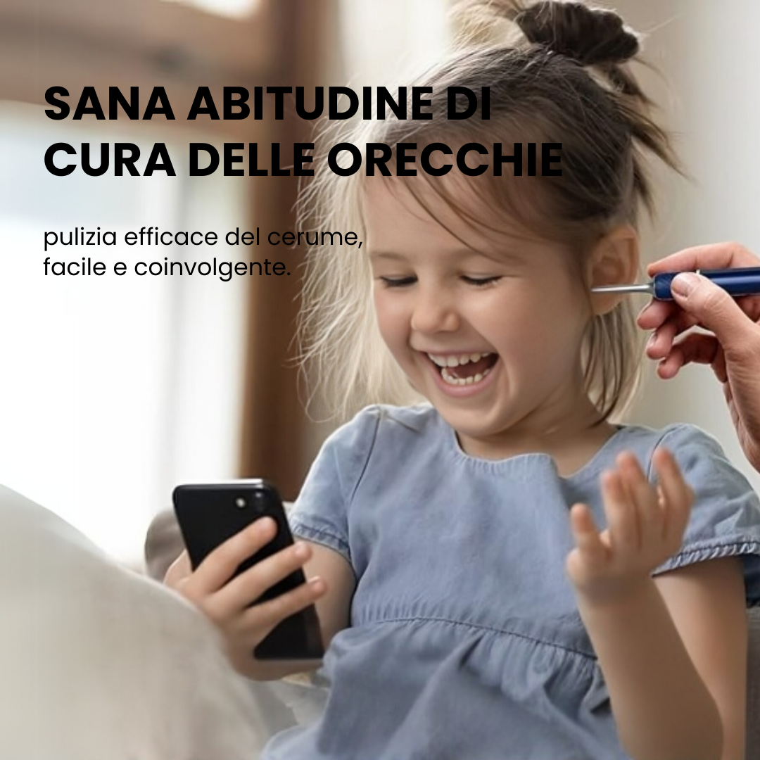 HIPEE™ Pulitore Auricolare Intelligente con LED e Fotocamera HD | iOS & Android